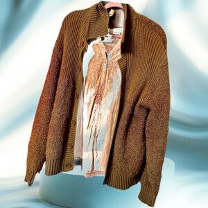 Enrico Cappucci Brown Knit Cardigan
